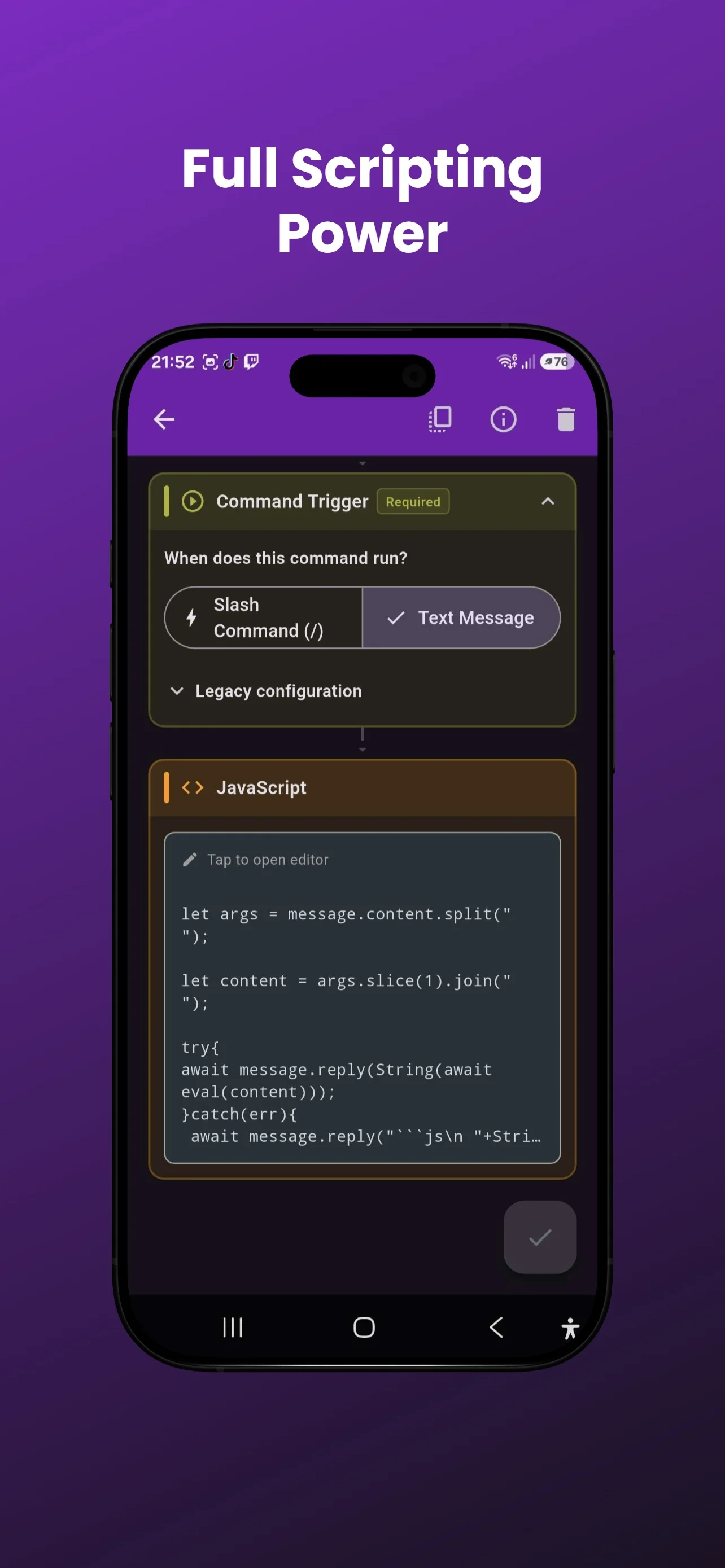 Full Scripting Power
